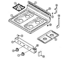 Maytag GM3267WUAM top assembly diagram