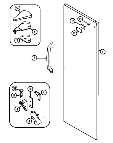 Fresh food outer door