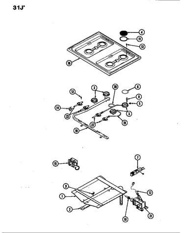 Top assy./control system