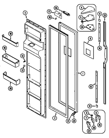 Freezer door