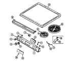 Maytag CHE9800ACB top assy. (wht) (che9800ace) diagram
