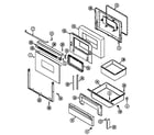Maytag CHE9800ACB door/drawer diagram