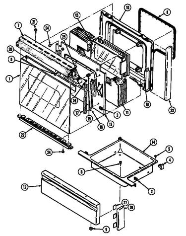 Door/drawer (3468xt* & 3468xt*-x) (3468xta) (3468xta-x) (3468xtw) (3468xtw-x)