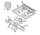 Magic Chef 6157WTW top assembly diagram