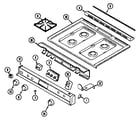 Magic Chef 6458XTW top assembly diagram