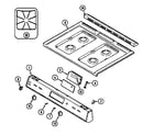 Magic Chef 6257XRS top assembly diagram