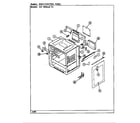 Magic Chef 41EY-2W body/control panel diagram