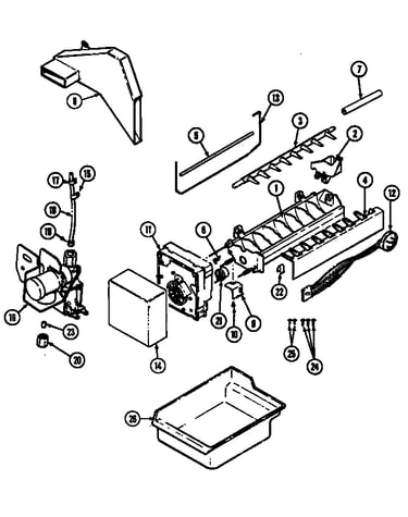 Optional ice maker kit (ice-25)