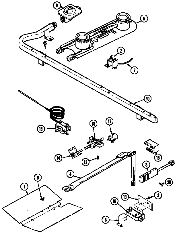 Gas controls (electronic) (4100pra-k) (4100prw-k)