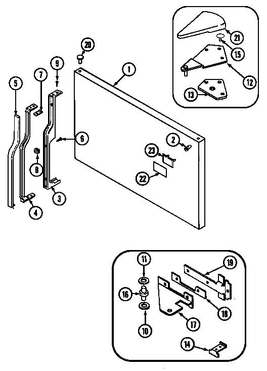 Freezer outer door