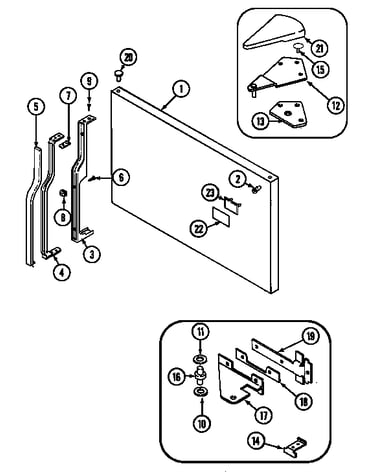 Freezer outer door