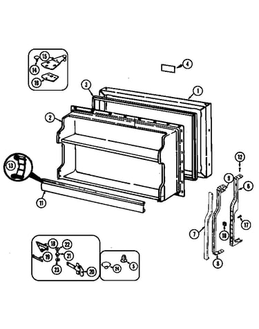 Freezer door