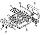 Admiral CNPA100AXW top assembly diagram