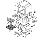 Crosley CG3438SRA oven/base diagram