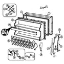 Magic Chef RB234TM freezer door diagram