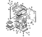 Maytag GM3110PRAM body/oven diagram