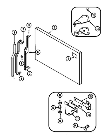 Freezer outer door