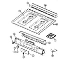 Maytag CHG9800AAE top assembly diagram