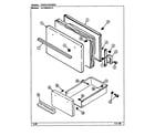 Crosley CE1500PRW door/drawer diagram