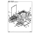 Crosley CG1100PRA body/oven diagram