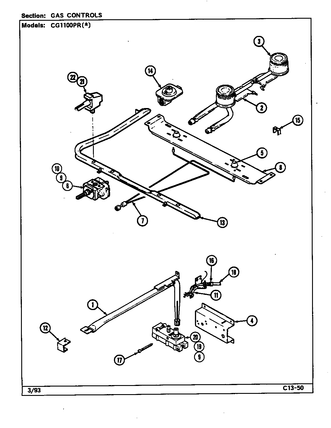 GAS CONTROLS (CG1100PRA) (CG1100PRW)