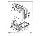 Crosley CG1100PRW door/drawer diagram