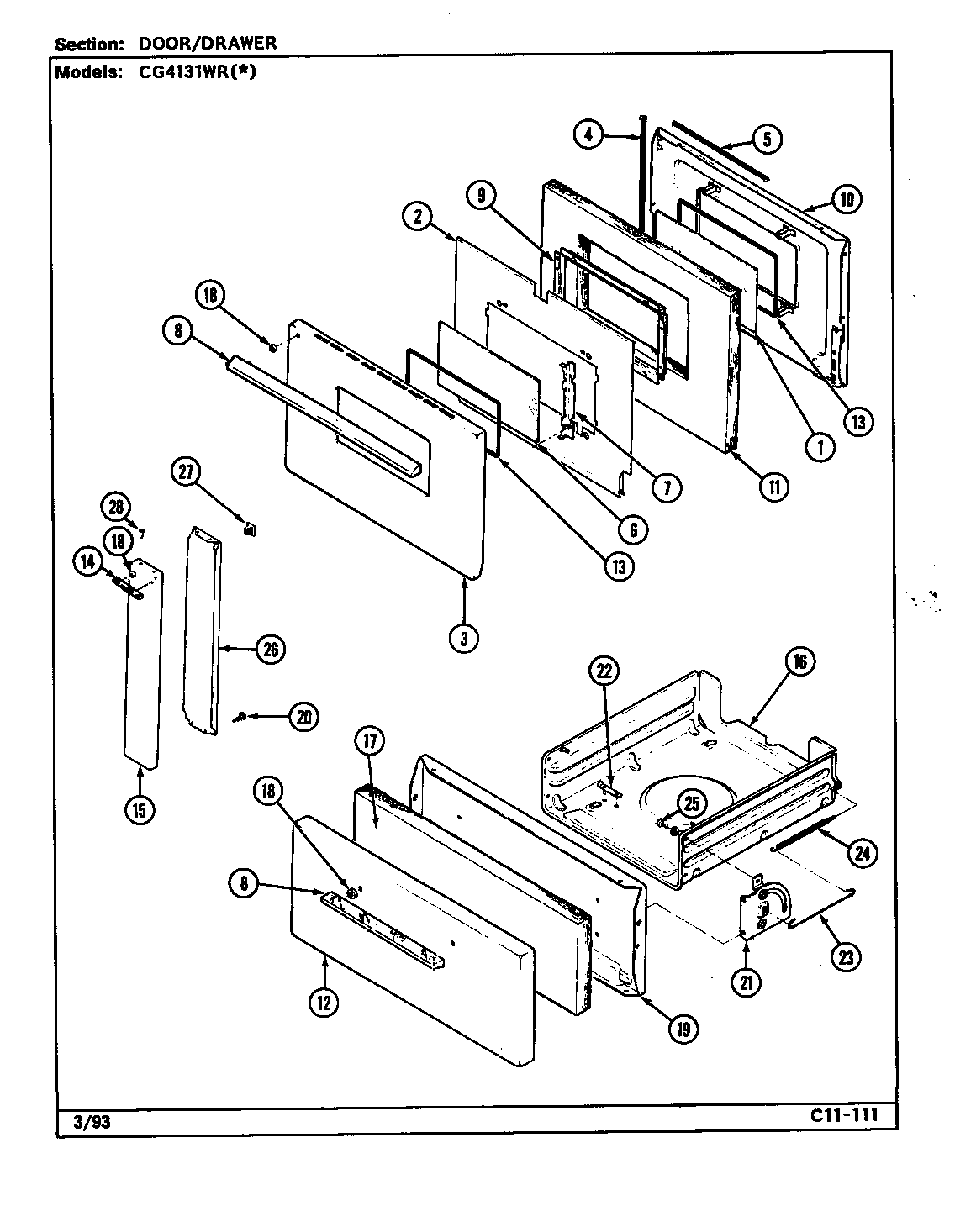 Door/drawer
