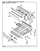 Top & control panel assembly (cg3110pra) (cg3110prw) (cg3120sra) (cg3120srw)