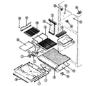 Maytag RTD1700DAE freezer compartment diagram