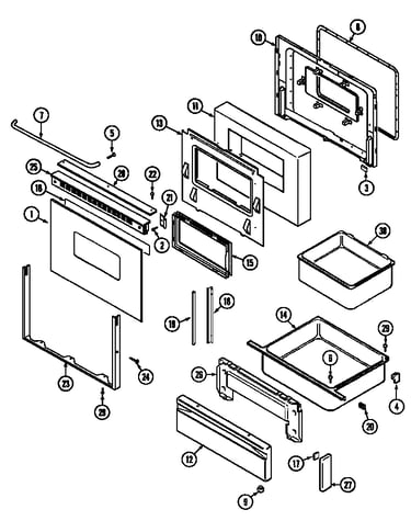 Door/drawer (ser. pre. 10)