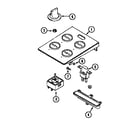 Jenn-Air CVE4180W control assembly diagram