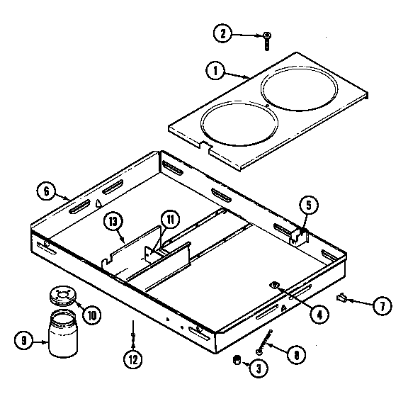 Burner box assy.