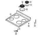 Maytag GM3531WUW top assembly diagram