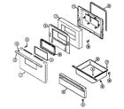 Maytag GM3631XUA door/drawer ("w" models) (gm3531wuv) (gm3531wuw) diagram