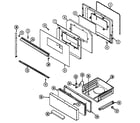 Maytag GA3277XUW door/drawer diagram