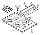 Maytag CSG5010BAD top assembly diagram
