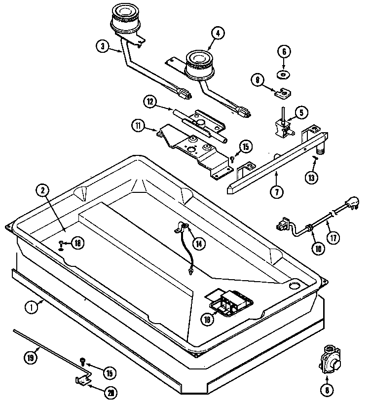 Gas controls/body