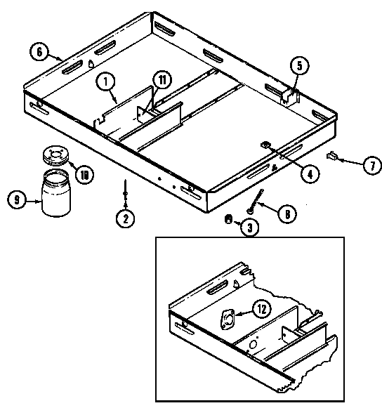 Burner box assy.