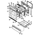 Maytag GA3872XUW door/drawer diagram