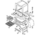 Maytag CRG9700BAL oven/base diagram