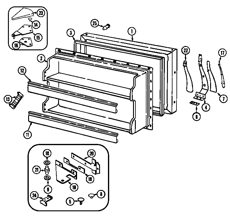 Freezer door