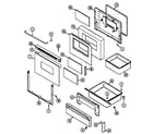 Maytag CRE9600CDW door/drawer (cdl/cdw series 16) (cre9600cdl) (cre9600cdw) diagram