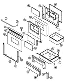 Door/drawer (cdl/cdw series 16) (cre9600cdl) (cre9600cdw)