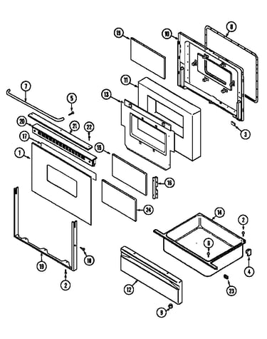 Door/drawer (cde series 12) (cre8700cde)