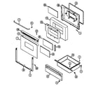 Maytag CRE8700CDW door/drawer (cdl/cdw series 19) (cre8700cdl) (cre8700cdw) diagram
