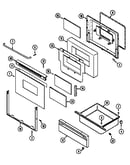 Door/drawer (cdl/cdw series 19) (cre8700cdl) (cre8700cdw)