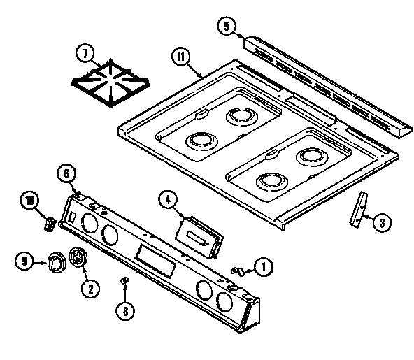 Top assembly (6498vvd) (6498vvv)