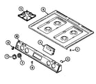Magic Chef 7458XVW top assembly diagram