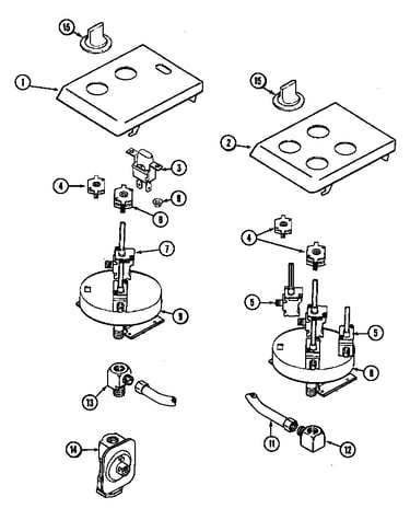 Control panel (cvg4380b) (cvg4380w)