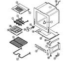 Maytag CRE9300BCW oven/base diagram